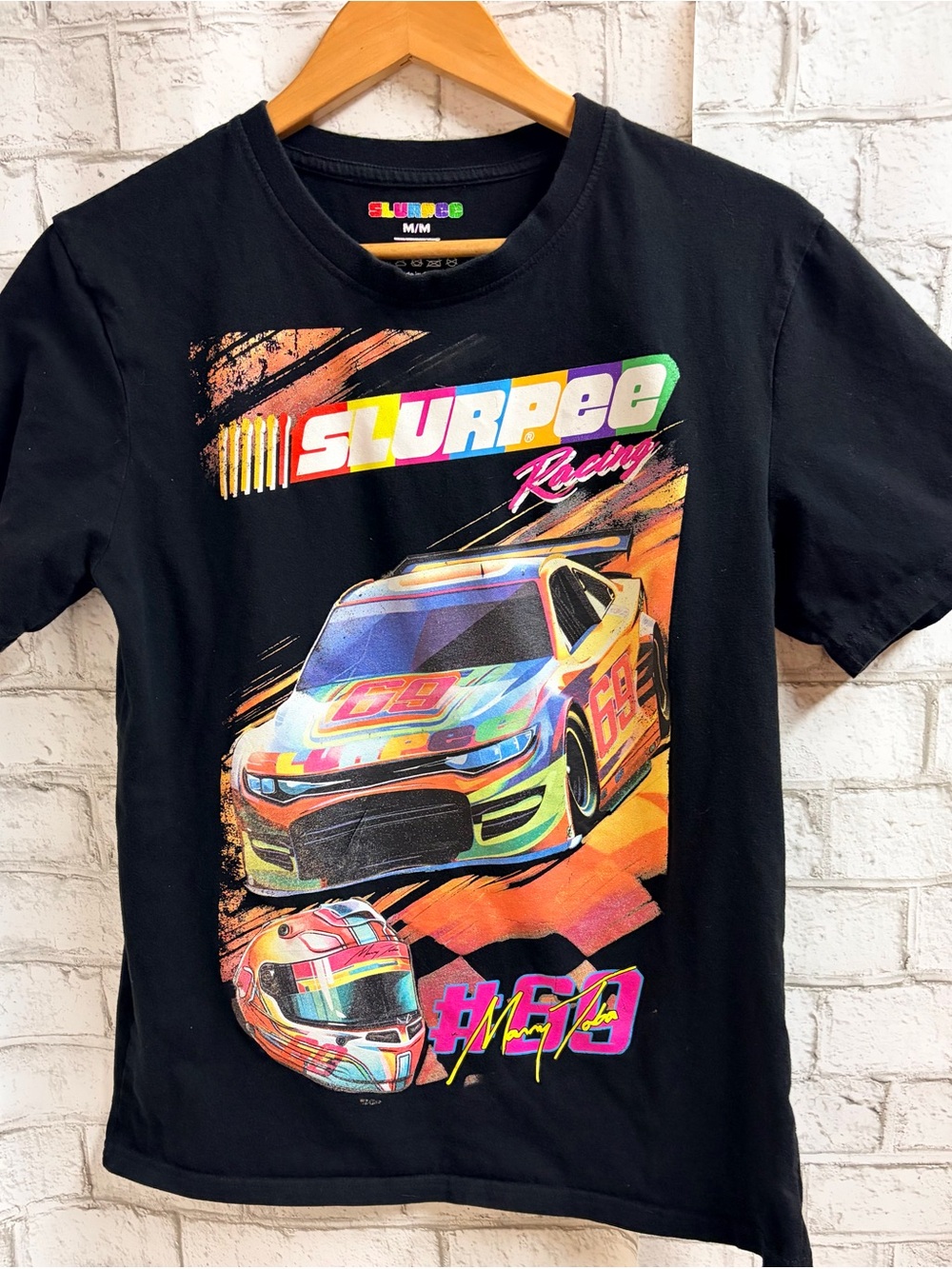 7 Eleven Slurpee Racing Black Graphic Tee